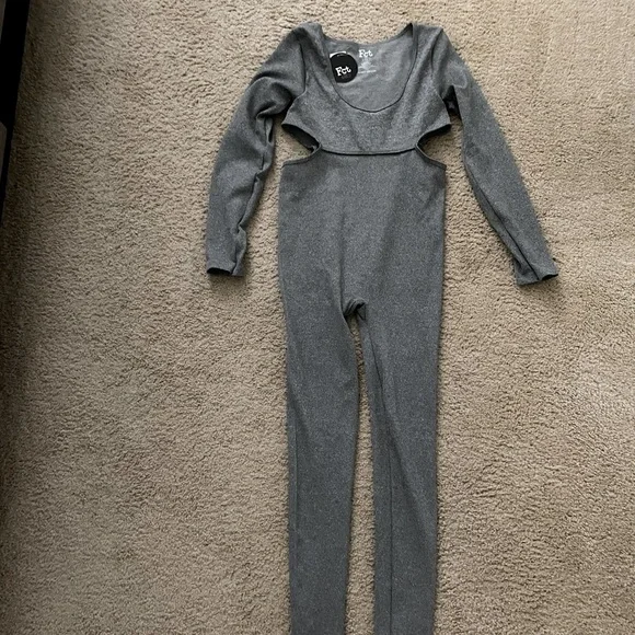 NEW Gray Jumpsuit - Picture 2 of 3